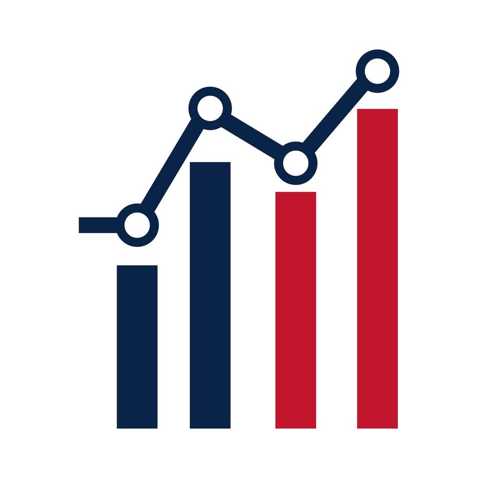 estatísticas das eleições dos estados unidos infográfico campanha eleição política plana ícone design vetor