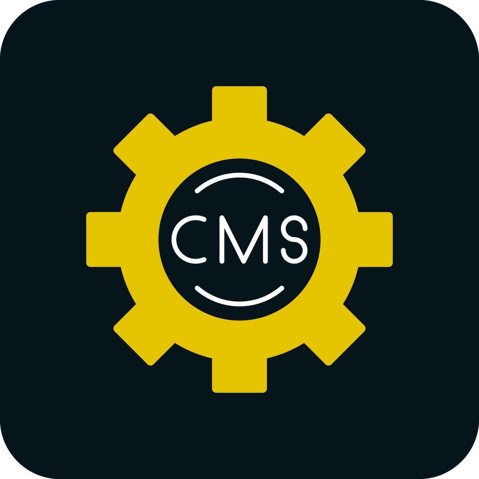 cms vetor ícone Projeto