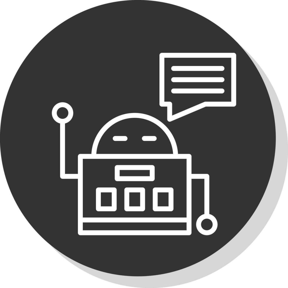 design de ícone de vetor de chatbot