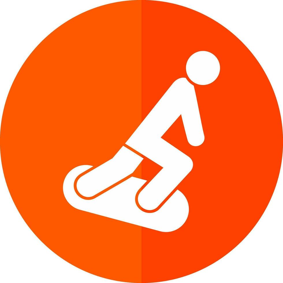 design de ícone de vetor de snowboard