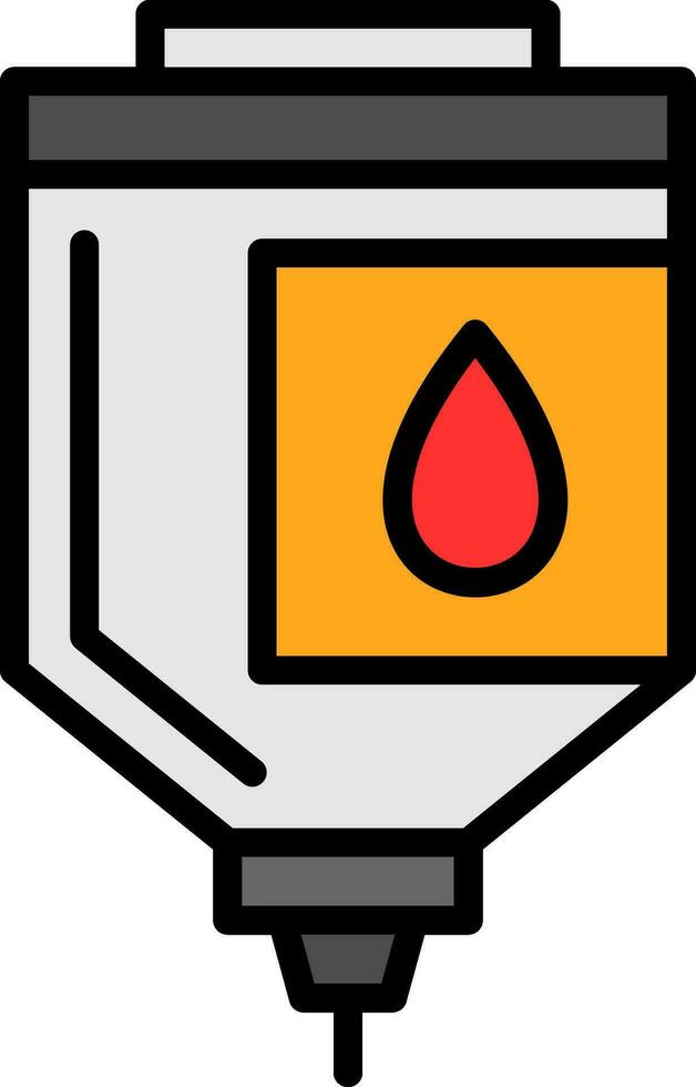 design de ícone vetorial de bolsa de sangue vetor