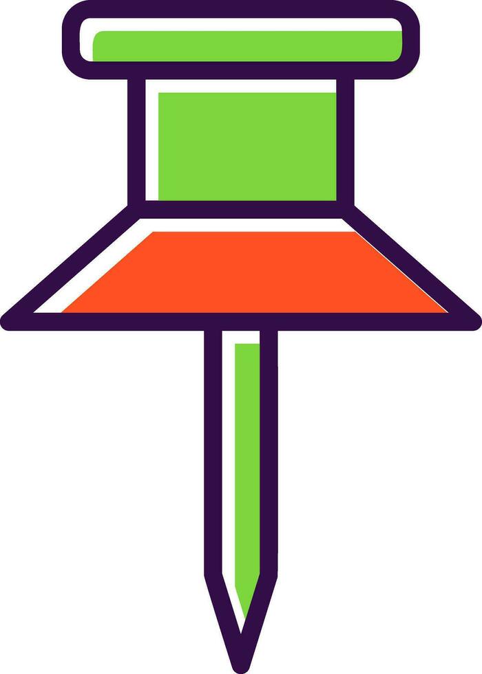 design de ícone de vetor de pinos