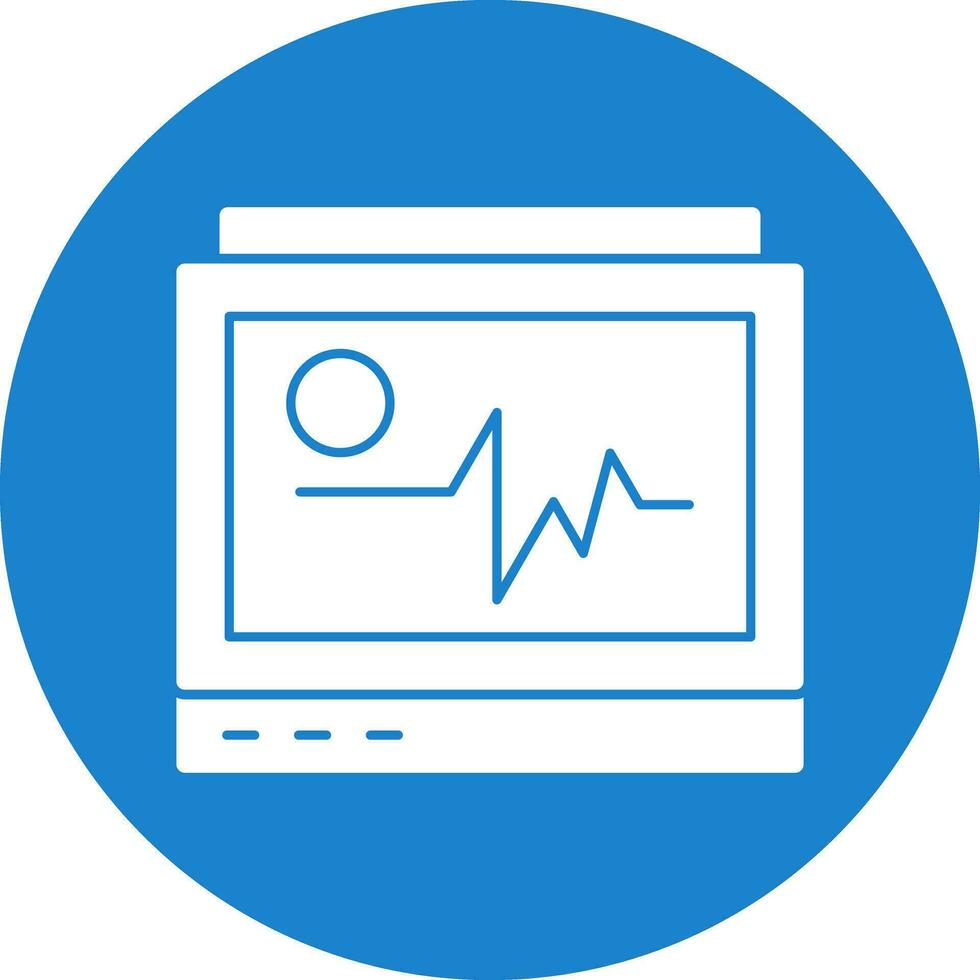 design de ícone de vetor de monitor de ecg