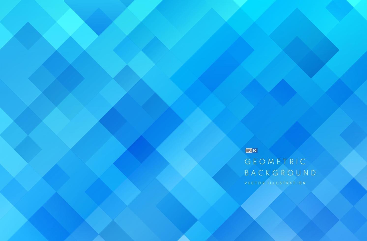 bandeira de cor azul de tecnologia abstrata. forma quadrada geométrica azul clara moderna, sobreposição de fundo de camada com espaço de cópia. design moderno padrão futurista. ilustração vetorial. vetor