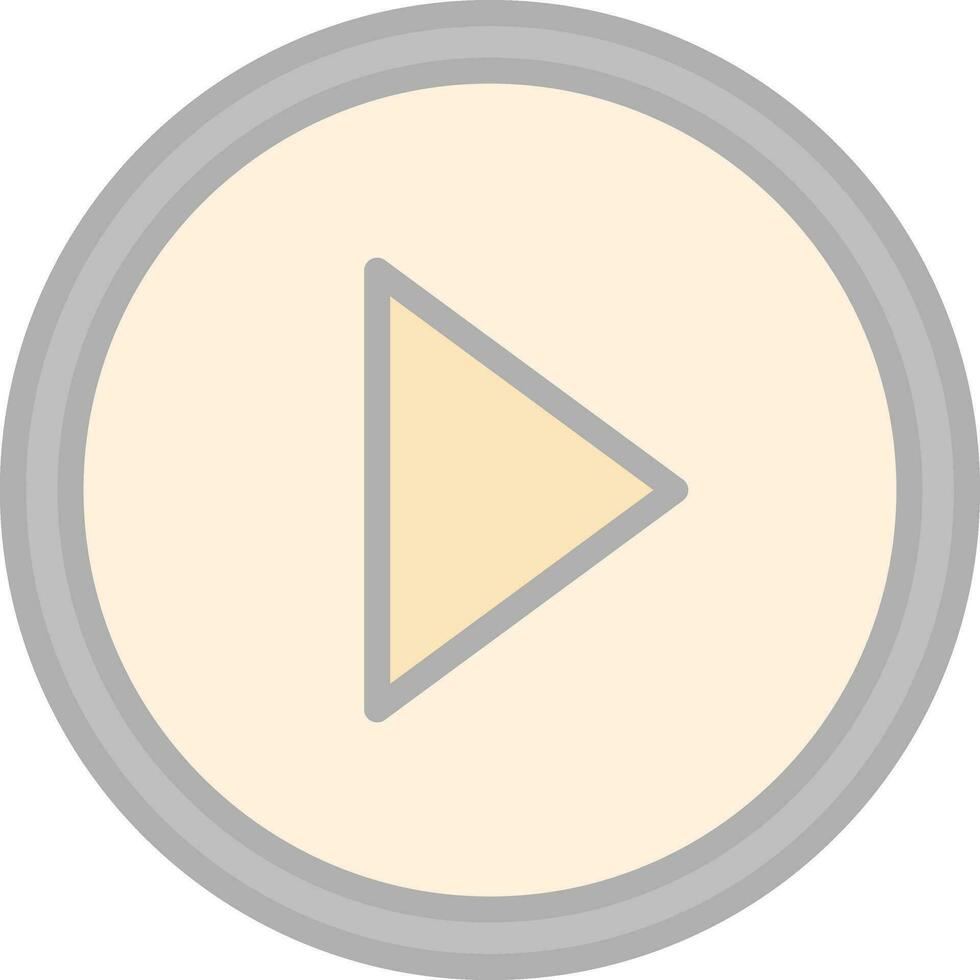 design de ícone de vetor de botão de reprodução