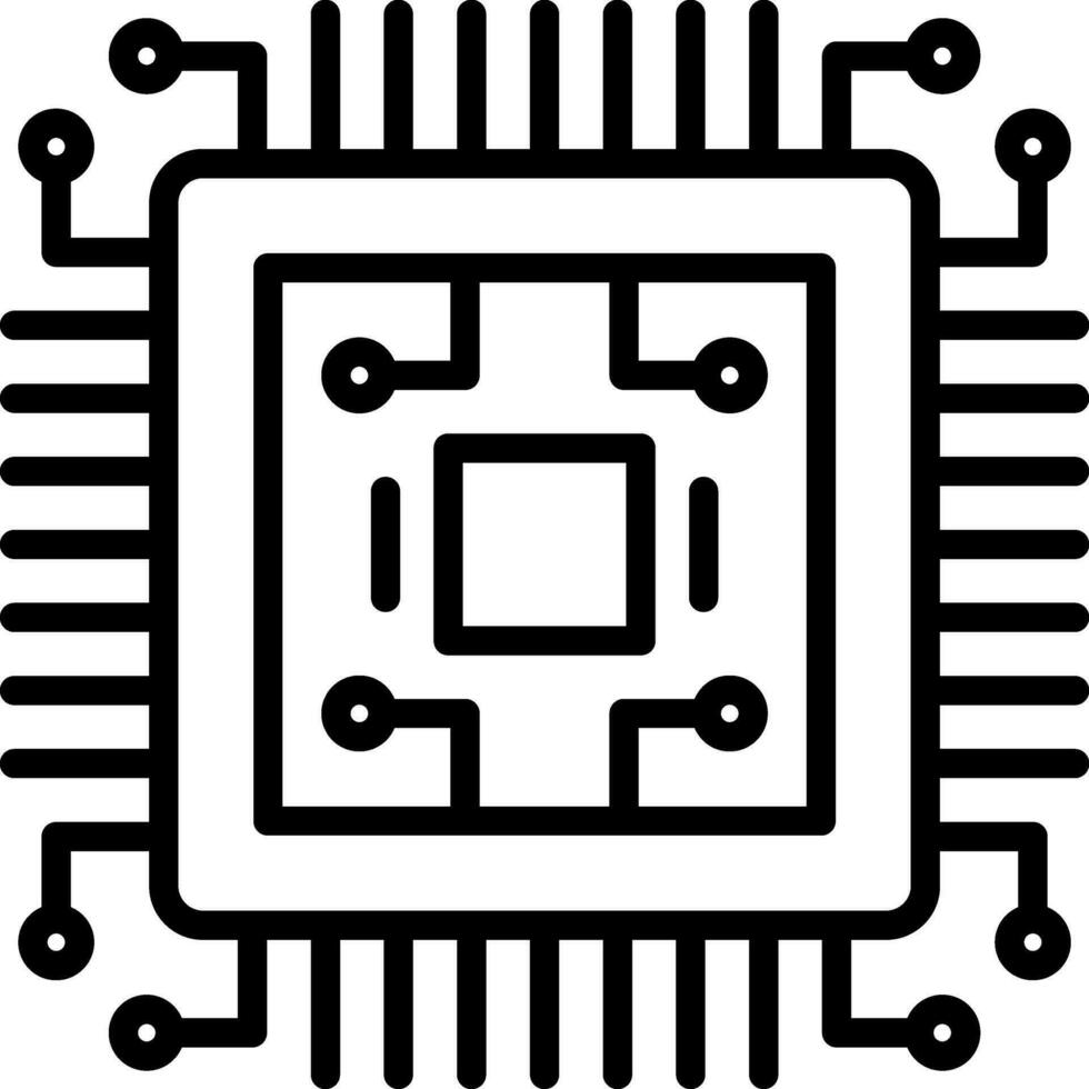 design de ícone de vetor de chip