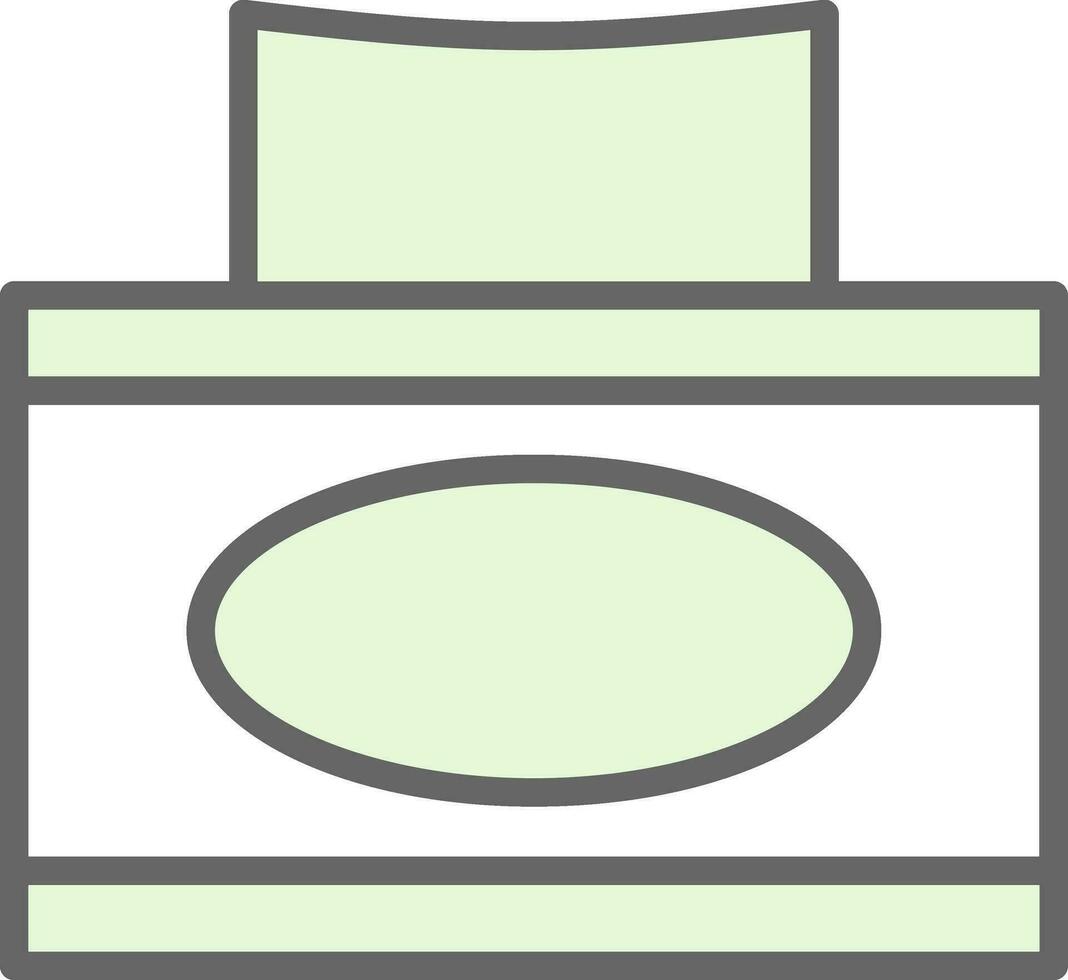 design de ícone de vetor de caixa de tecido
