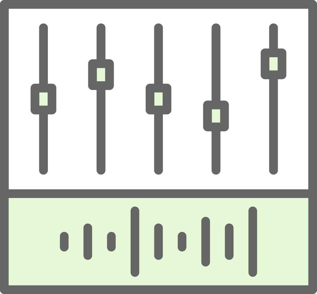 design de ícone de vetor de equalizador