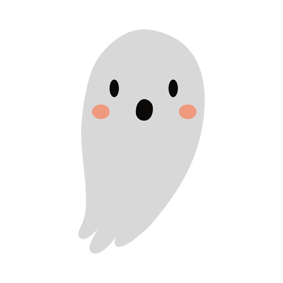 ícone de estilo simples fantasma de halloween vetor