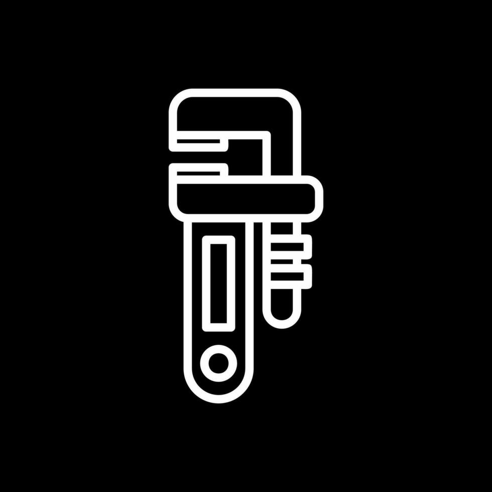 design de ícone de vetor de chave de tubo