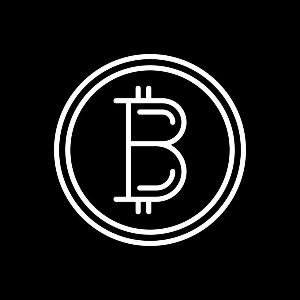 design de ícone de vetor de bitcoin