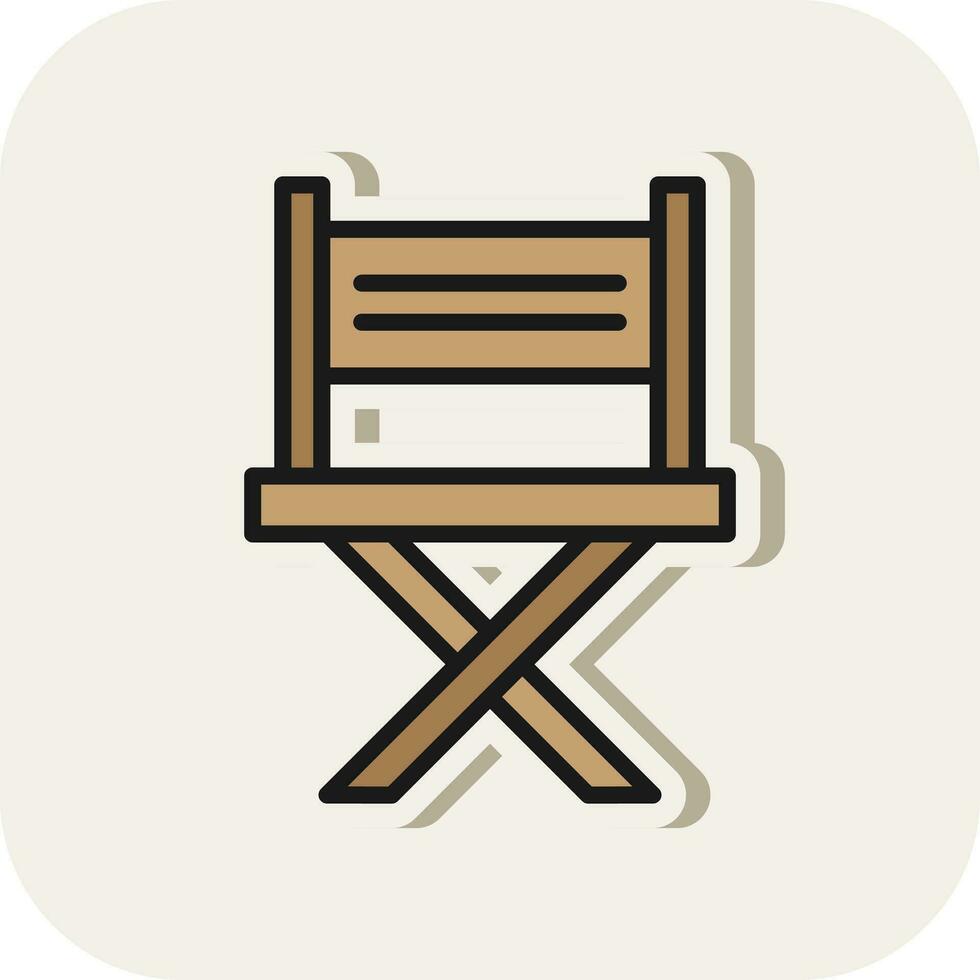 design de ícone de vetor de cadeira de diretor