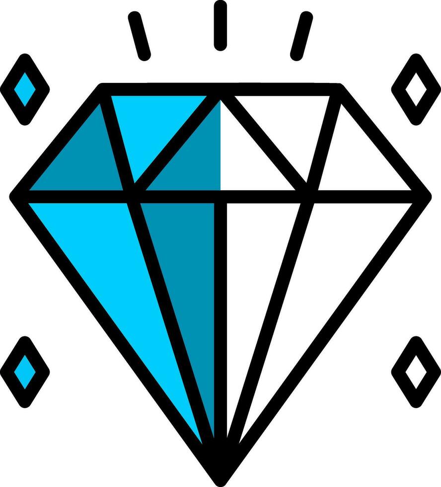 design de ícone de vetor de diamante