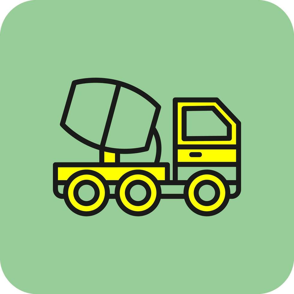 cimento caminhão vetor ícone Projeto