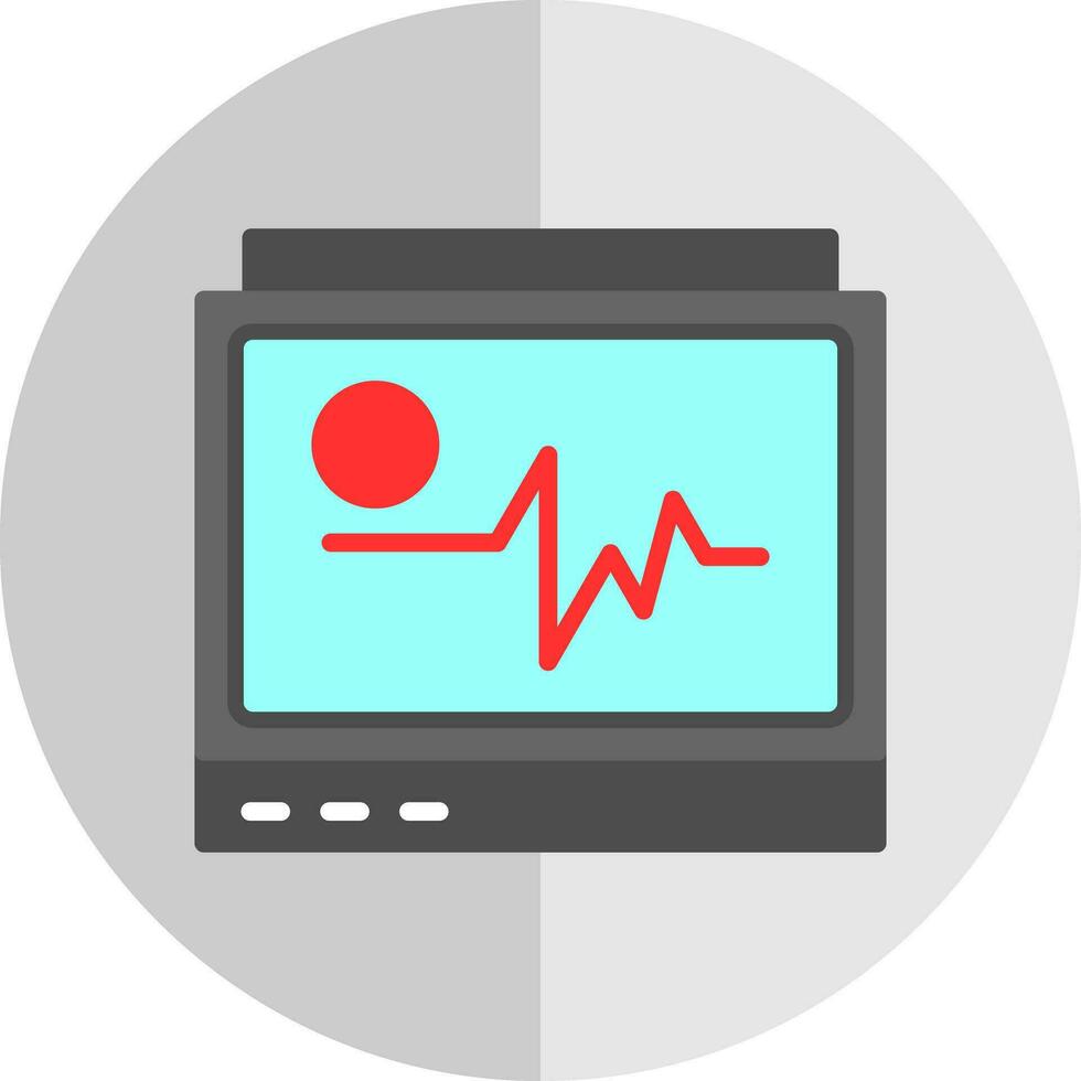 design de ícone de vetor de monitor de ecg