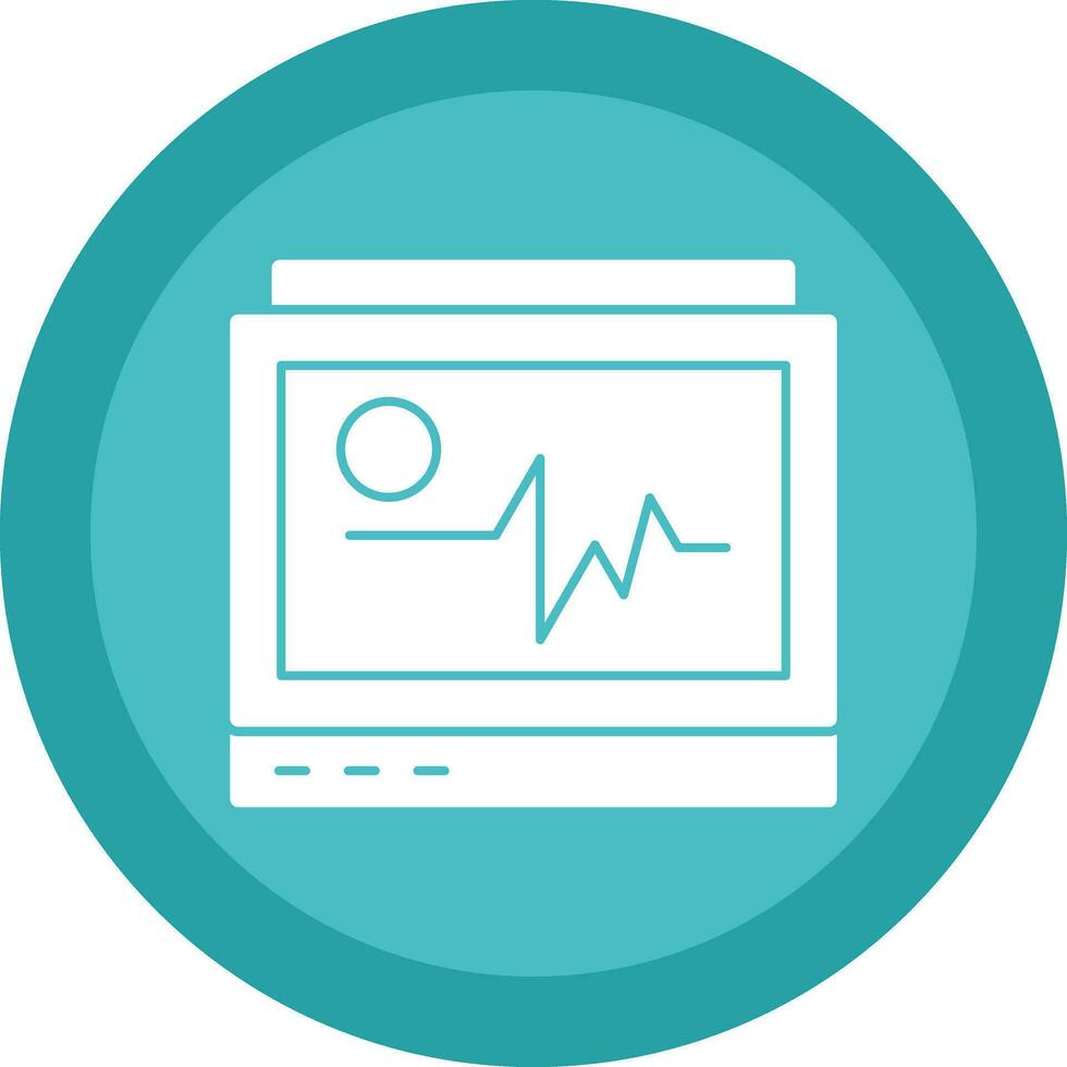 design de ícone de vetor de monitor de ecg