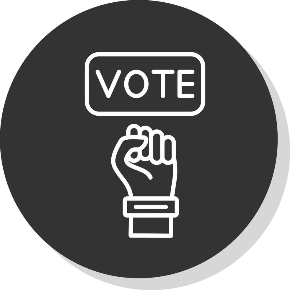 projeto de ícone vetorial de votação vetor