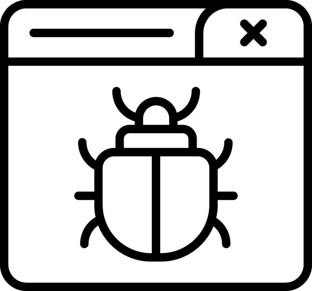 design de ícone de vetor de bug