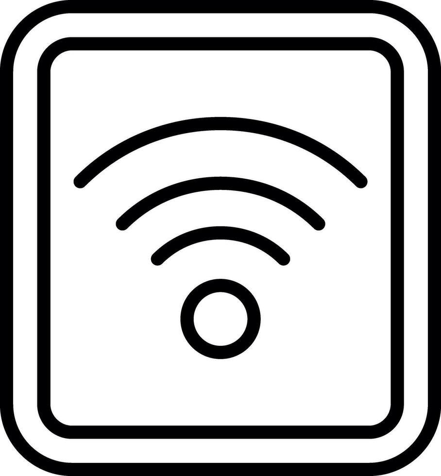 design de ícone de vetor de sinal wi-fi