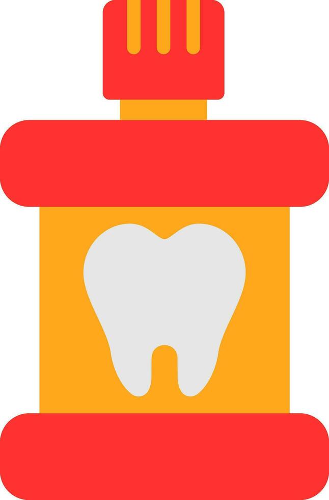 design de ícone de vetor de enxaguatório bucal
