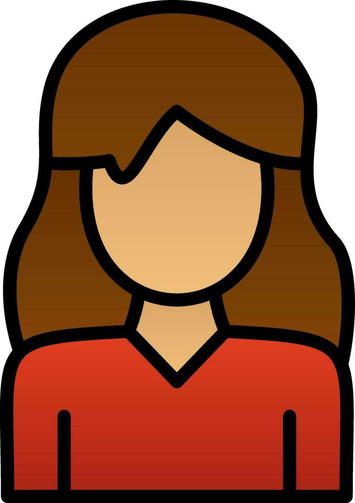 design de ícone de vetor de mulher