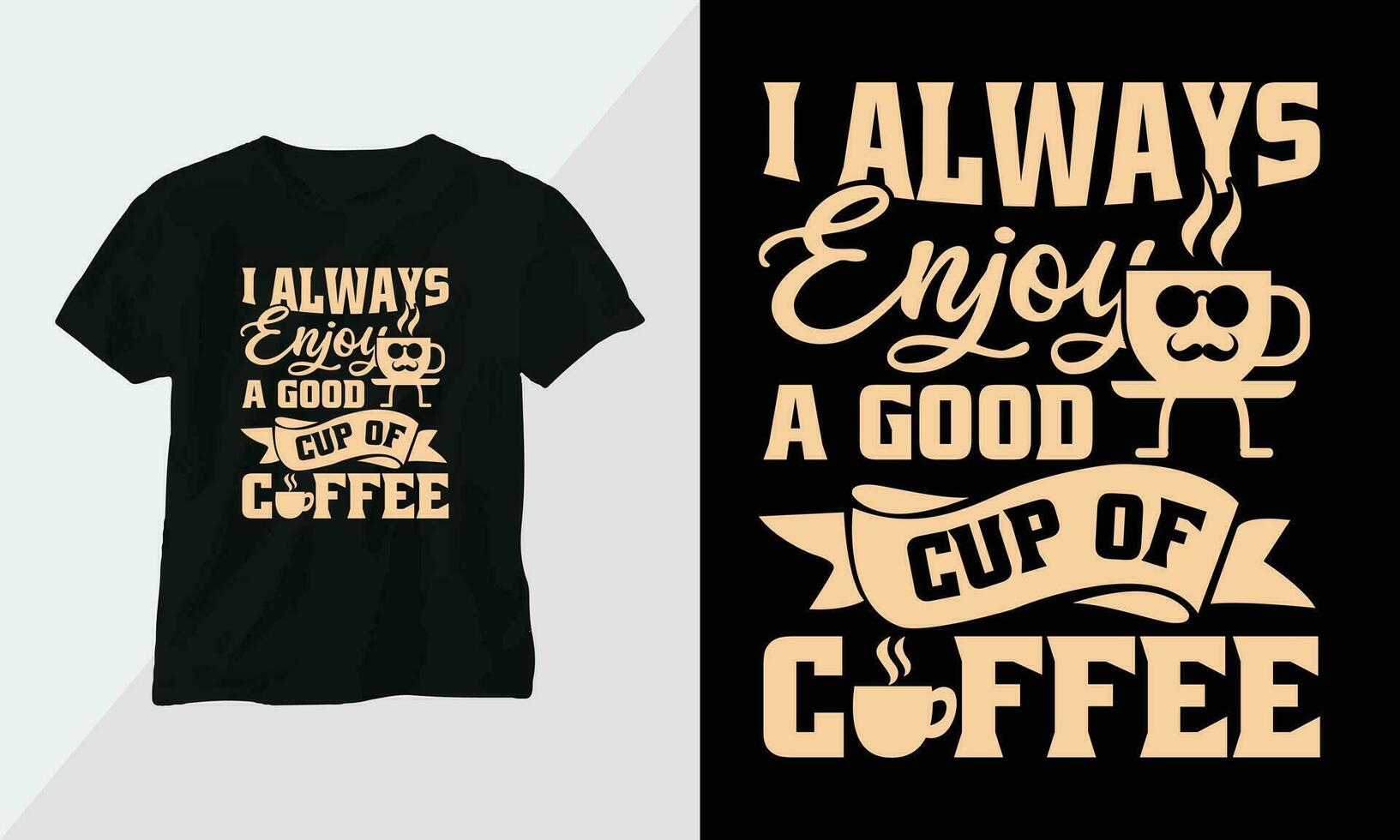 café amante camiseta Projeto modelo vetor impressão pronto