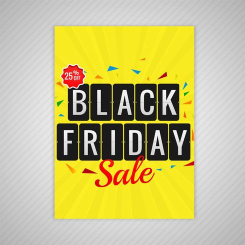 Resumo Black friday brochura venda modelo vector illustration