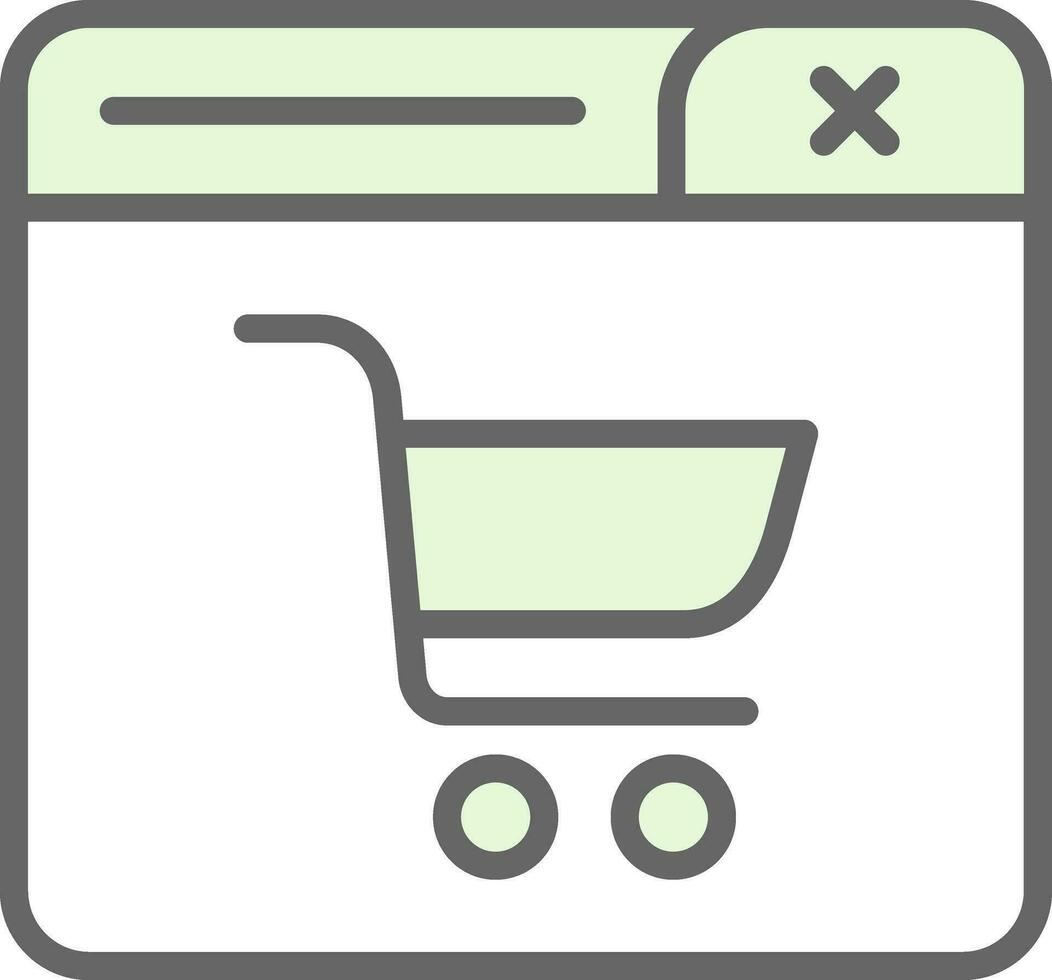 compras conectados vetor ícone Projeto