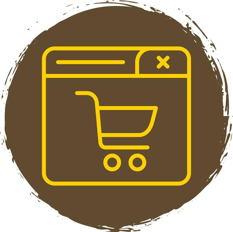 compras conectados vetor ícone Projeto