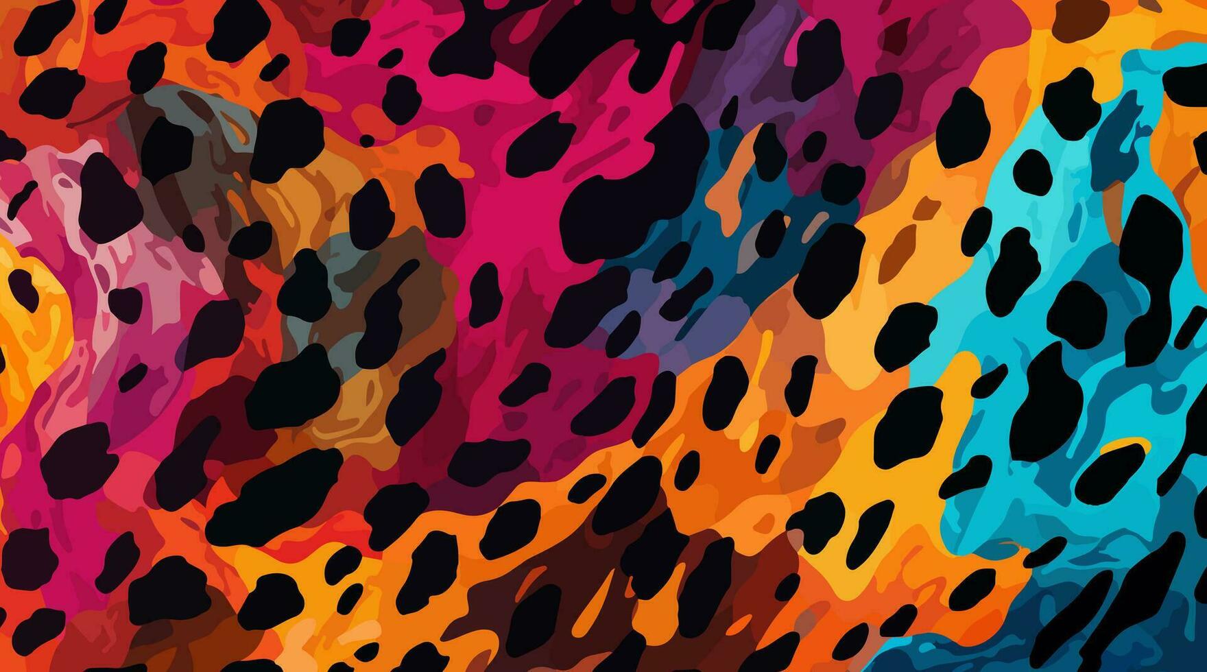 colorida leopardo padronizar textura, colorida camuflar leopardo vetor, leopardo pele textura ou abstrato padronizar estão projetado para usar dentro têxtil, papel de parede, tecido, roupas, batik, plano de fundo, bordado vetor