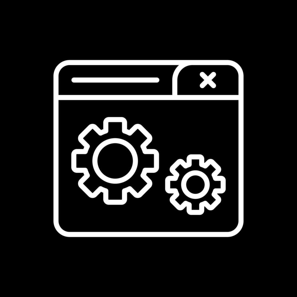 design de ícone vetorial de configurações vetor