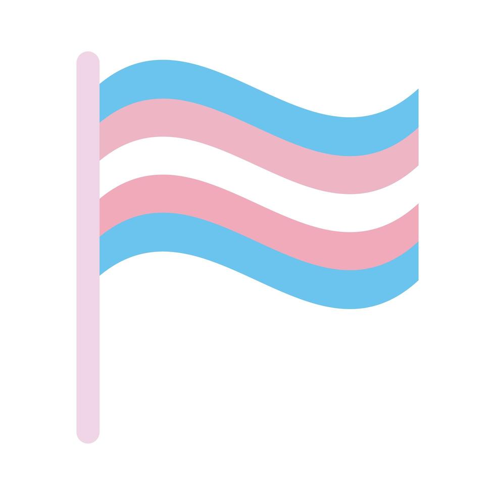 bandeira do orgulho transgênero vetor
