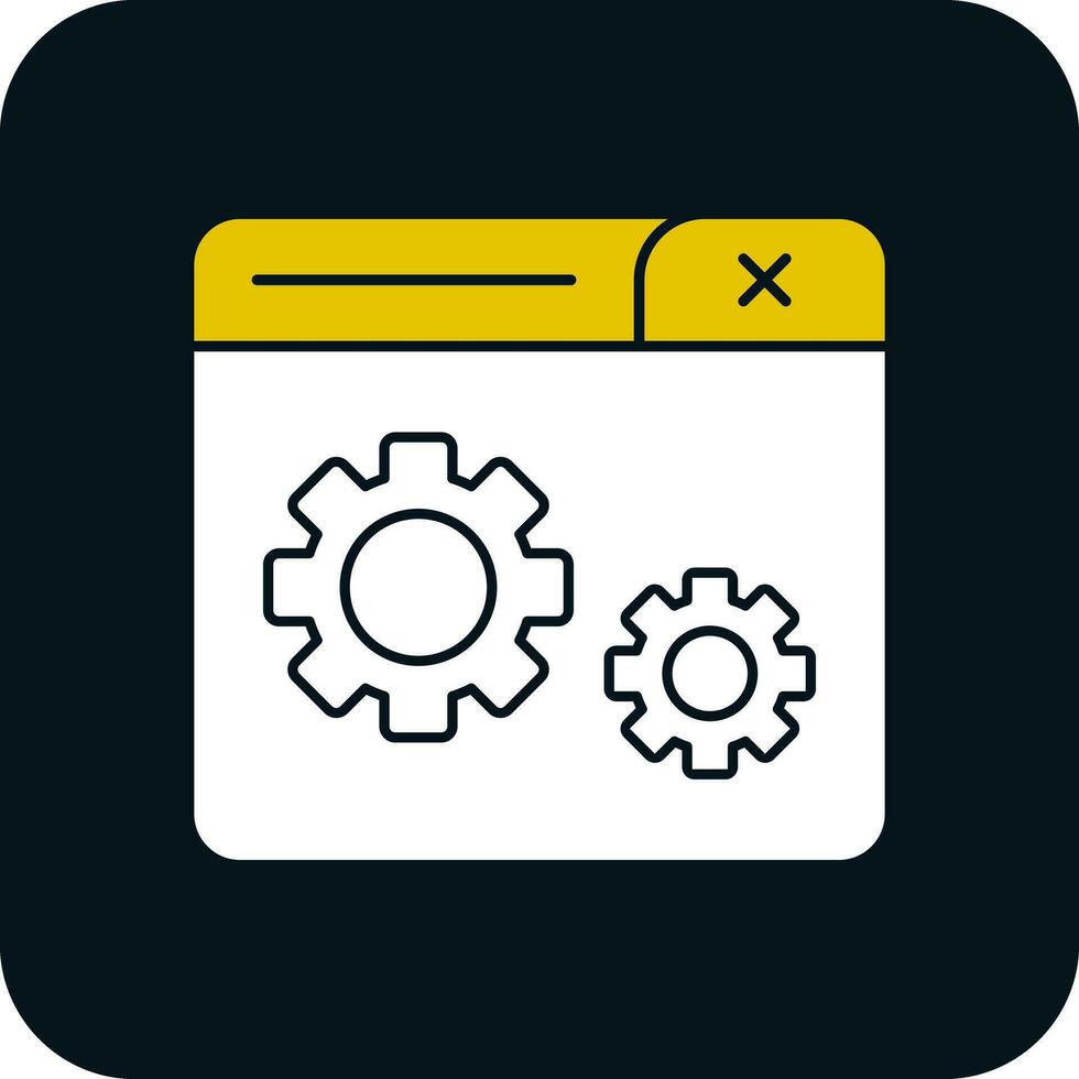 design de ícone vetorial de configurações vetor