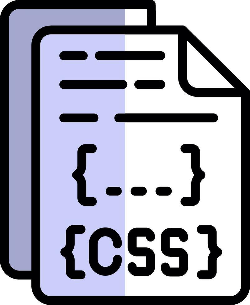 design de ícone de vetor de arquivo css