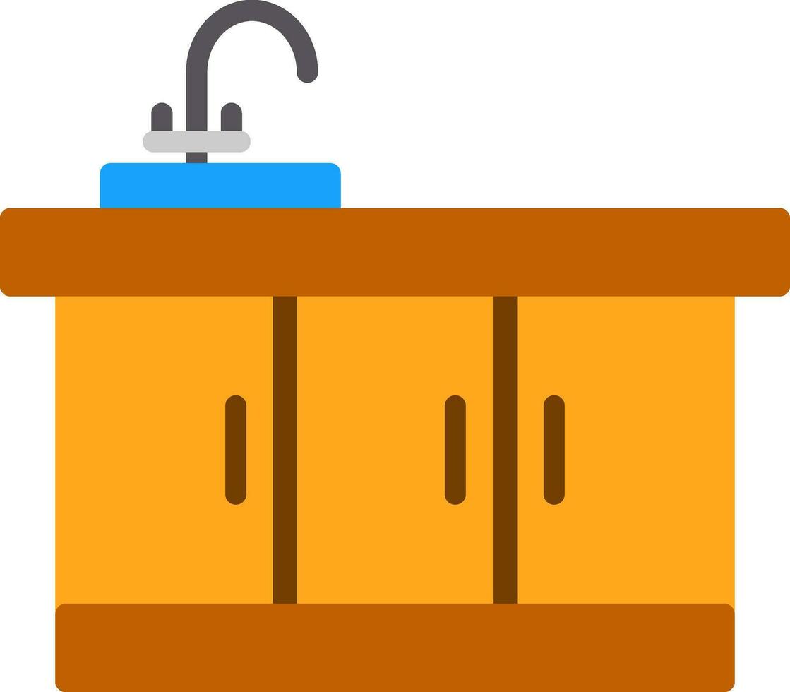 design de ícone de vetor de pia de cozinha