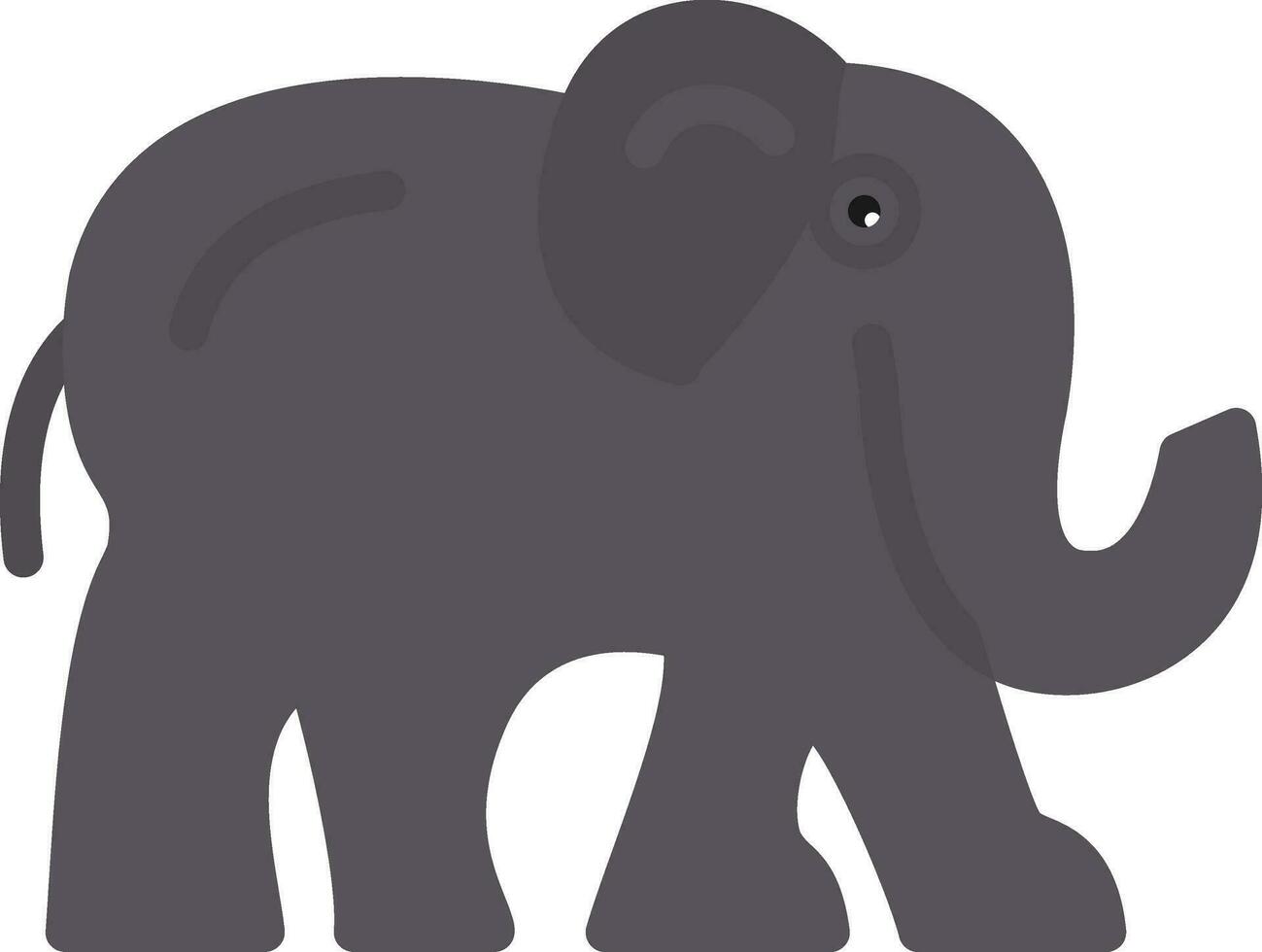 design de ícone de vetor de elefante