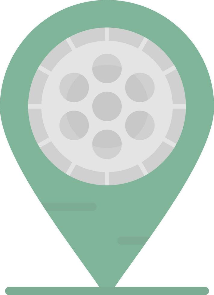 design de ícone de vetor de localização de cinema