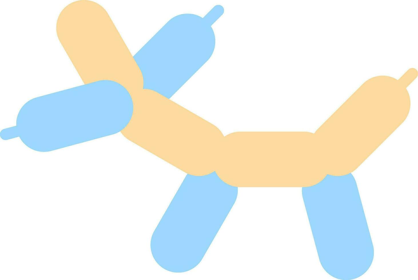 design de ícone de vetor de cachorro de balão