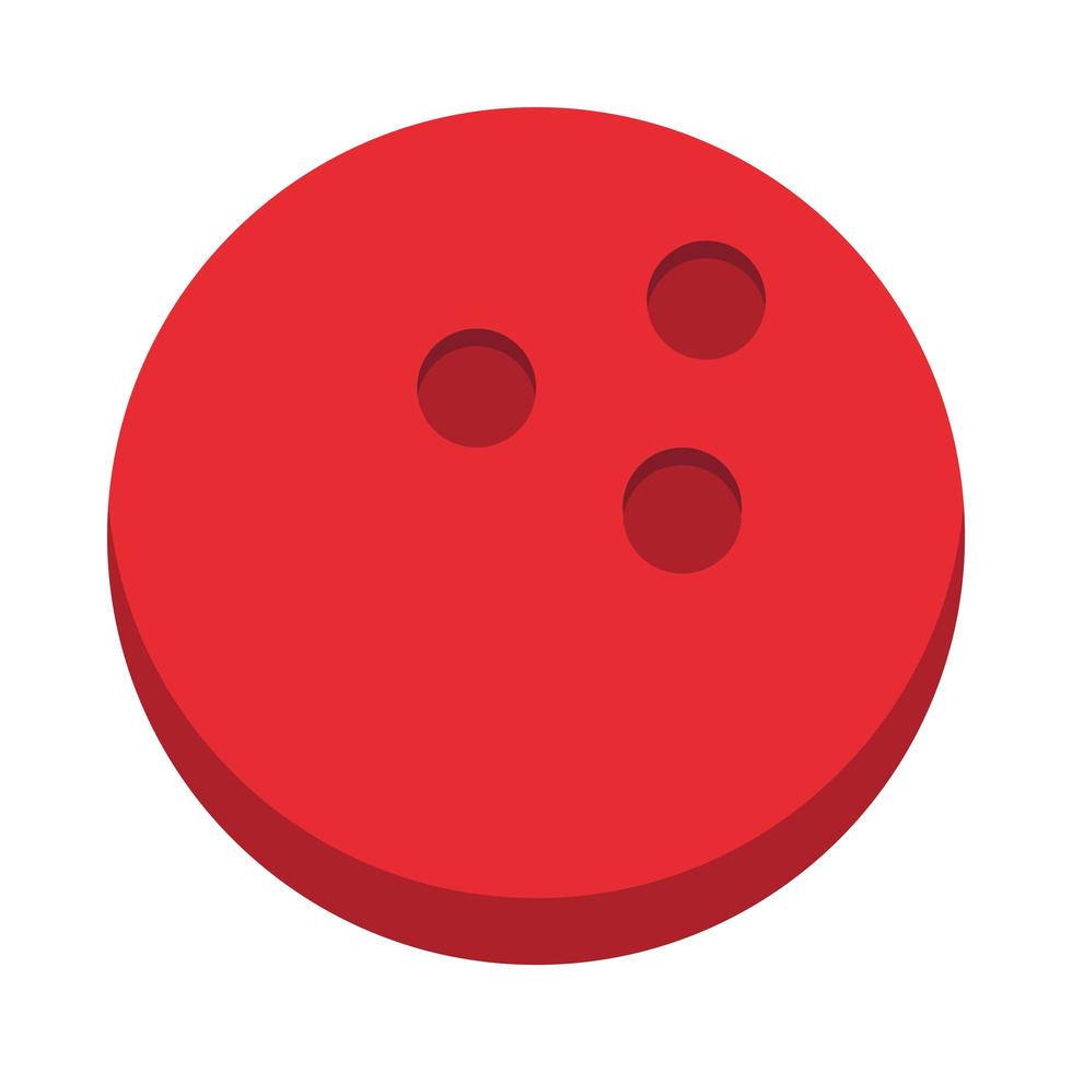 boliche bola vermelha equipamento jogo esporte recreativo ícone