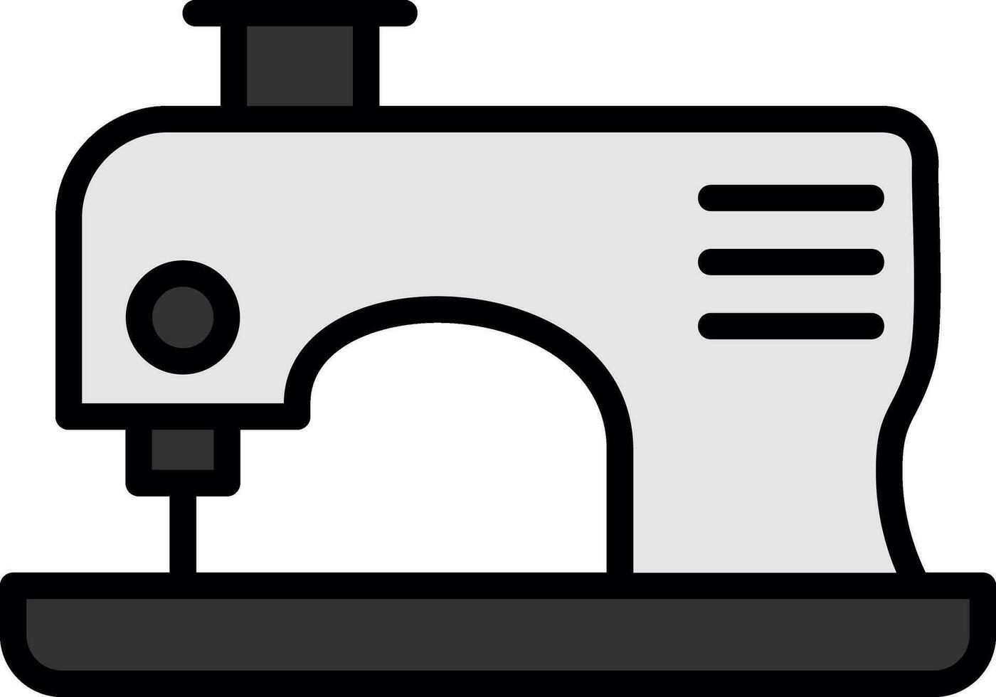 design de ícone de vetor de máquina de costura