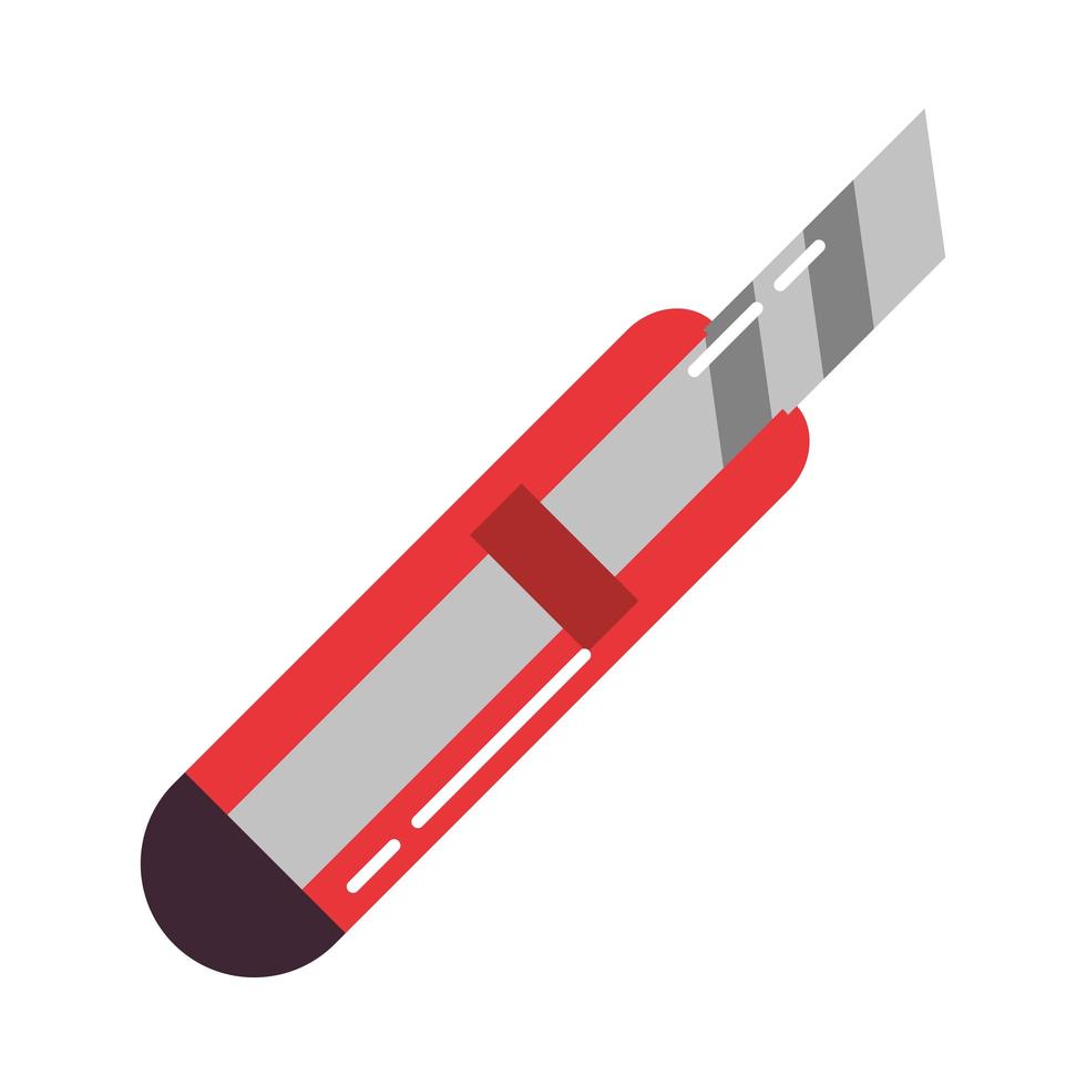 ícone de estilo simples do cortador de suprimentos para educação escolar vetor