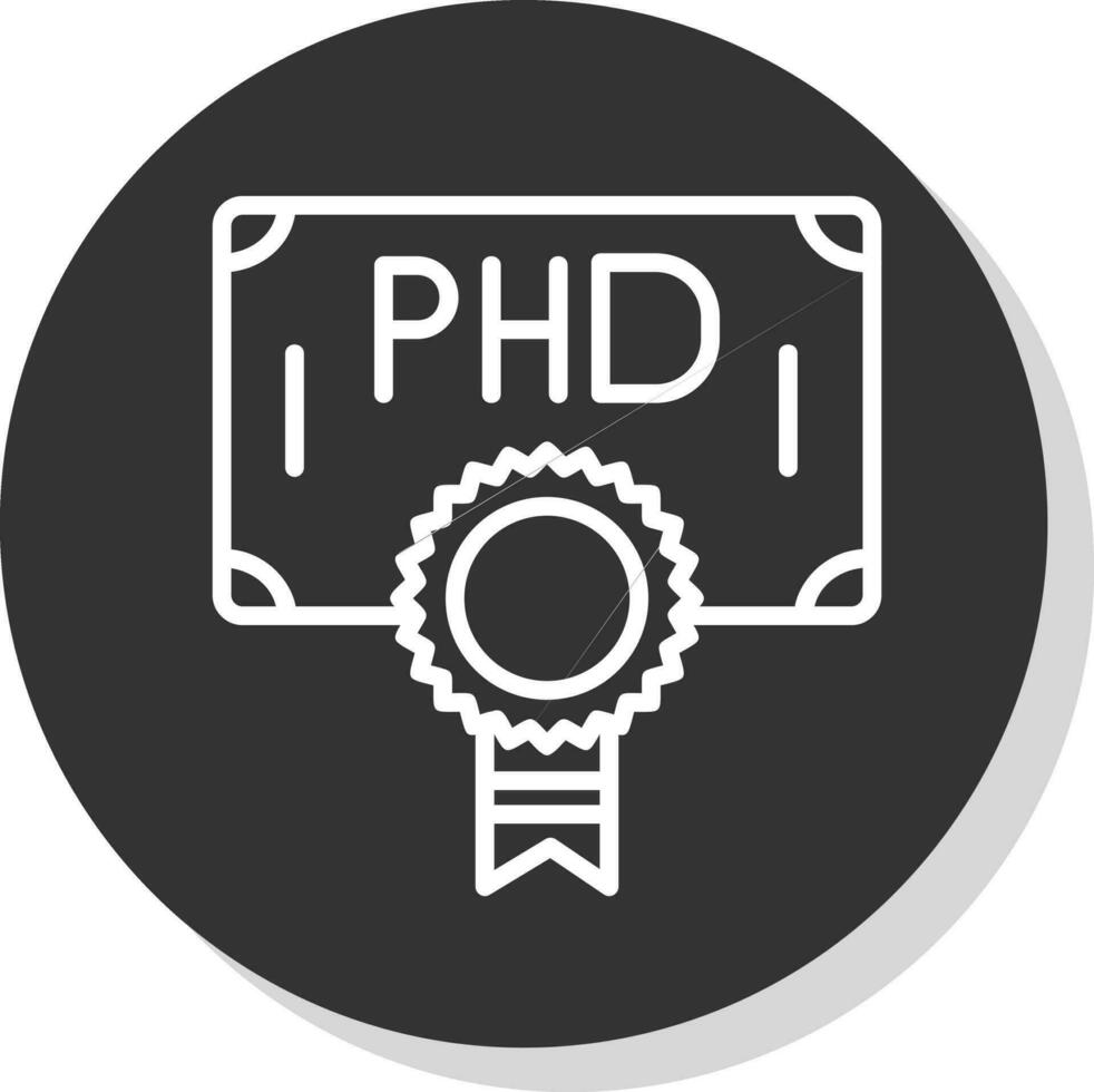 phd vetor ícone Projeto