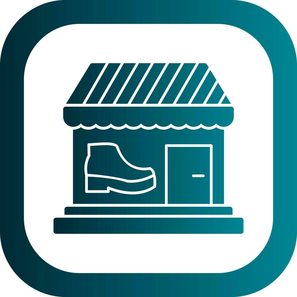 design de ícone vetorial de loja de sapatos vetor