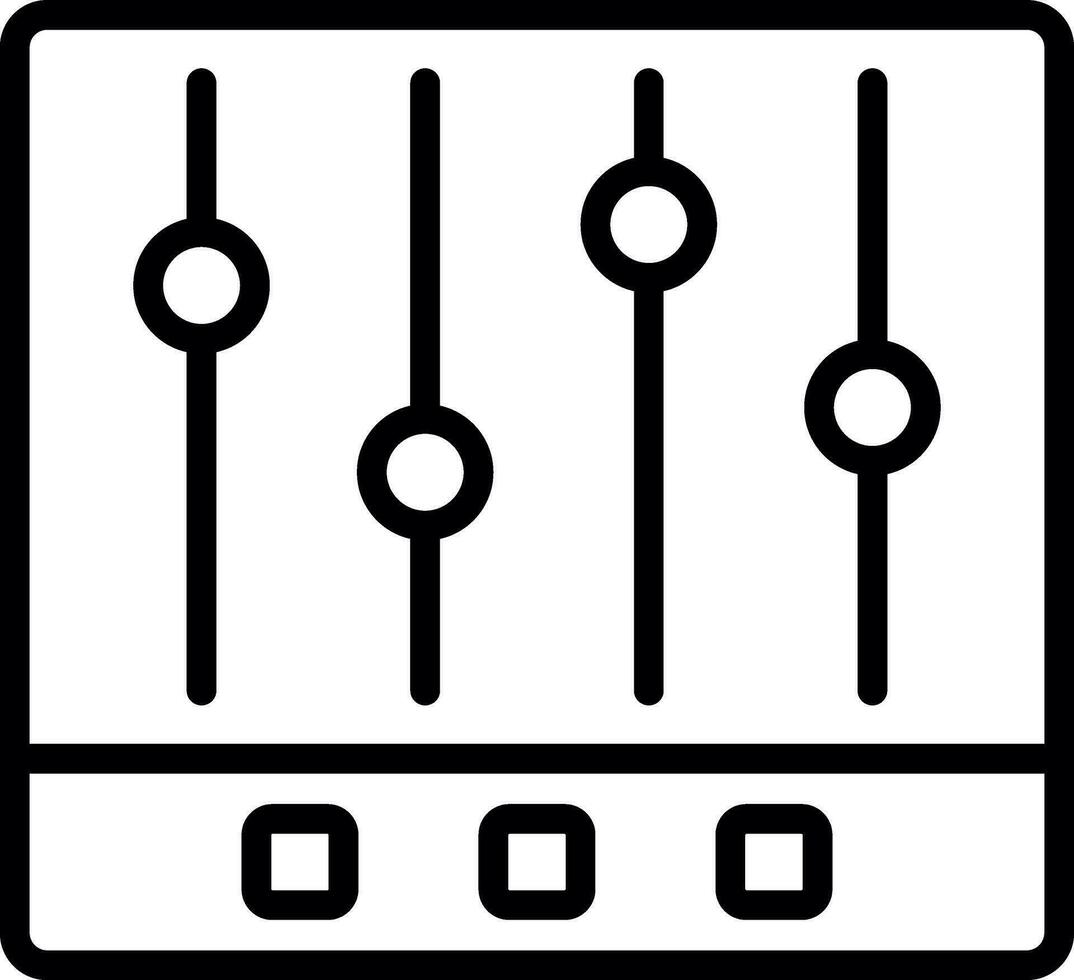 música equalizador vetor ícone Projeto