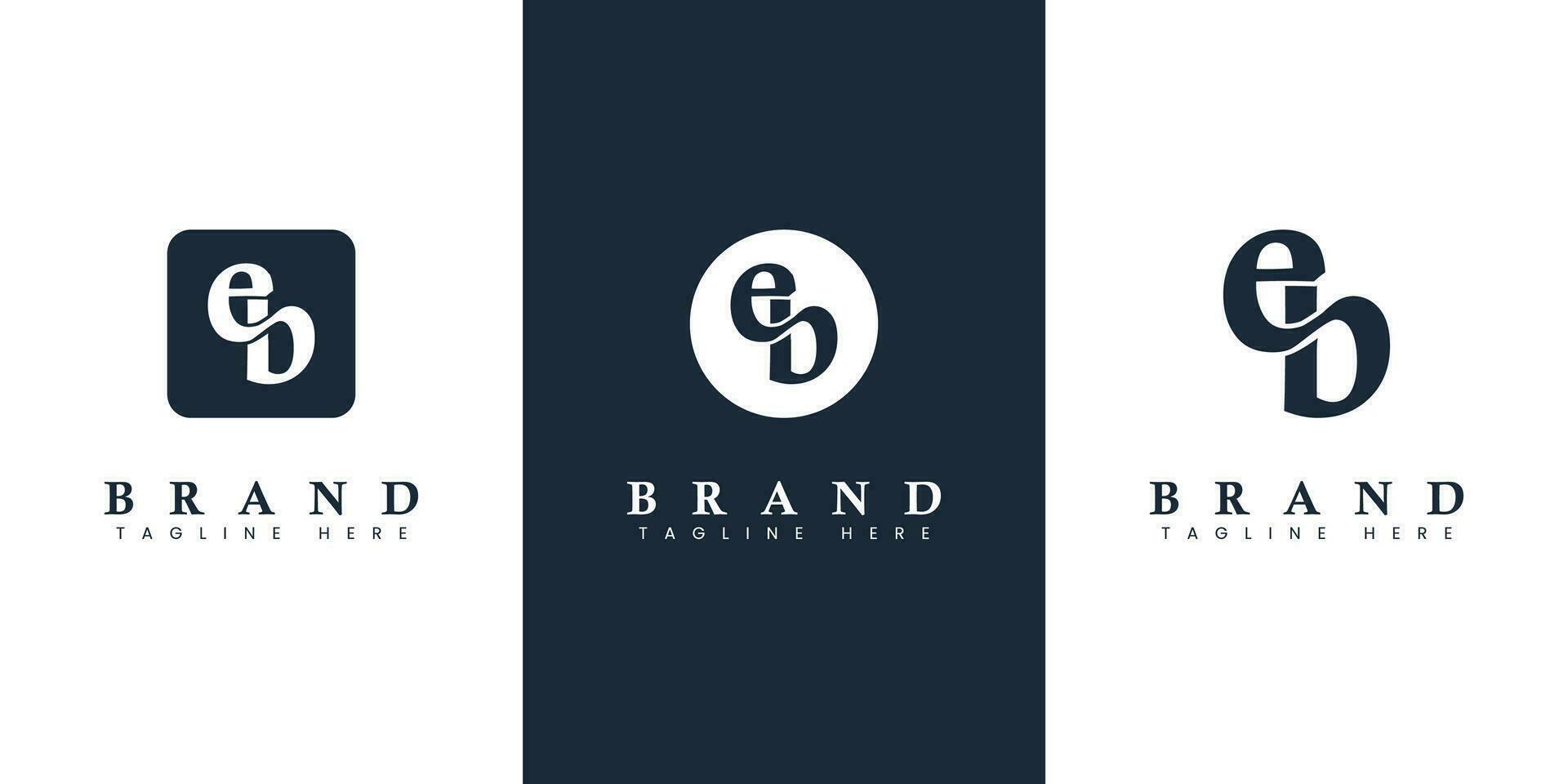 moderno e simples minúsculas eb carta logotipo, adequado para o negócio com eb ou estar iniciais. vetor