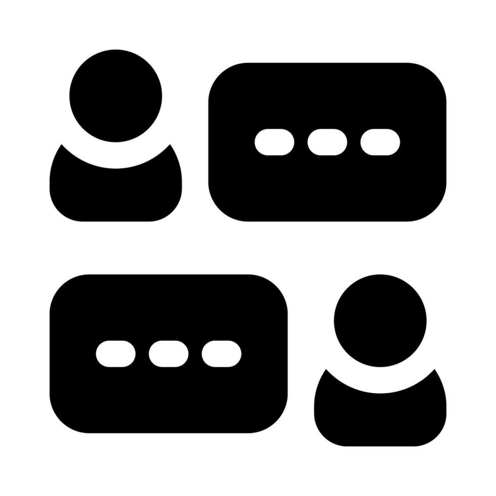 ícone de conversa para seu site, celular, apresentação e design de logotipo. vetor