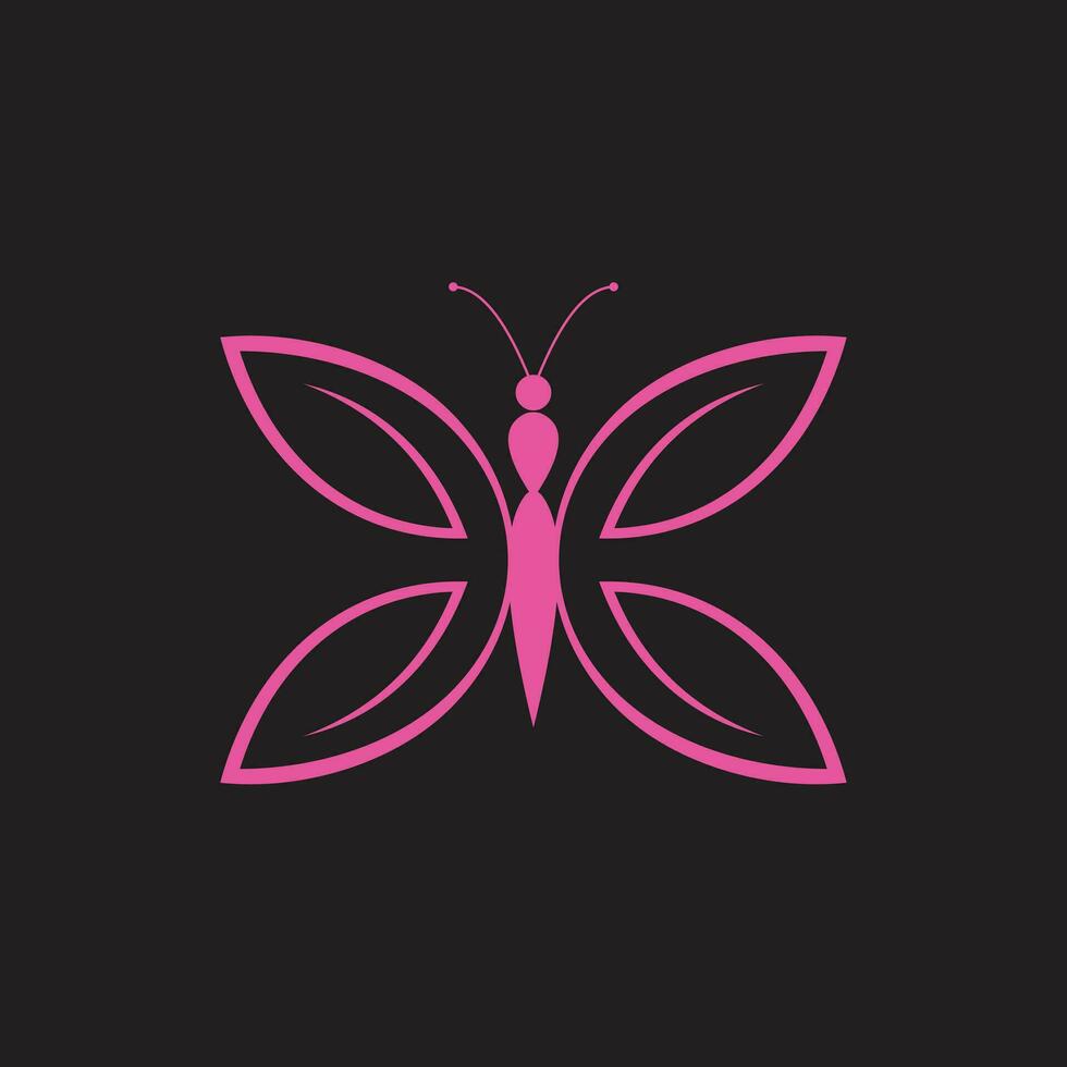 silhueta do uma borboleta vetor ícone