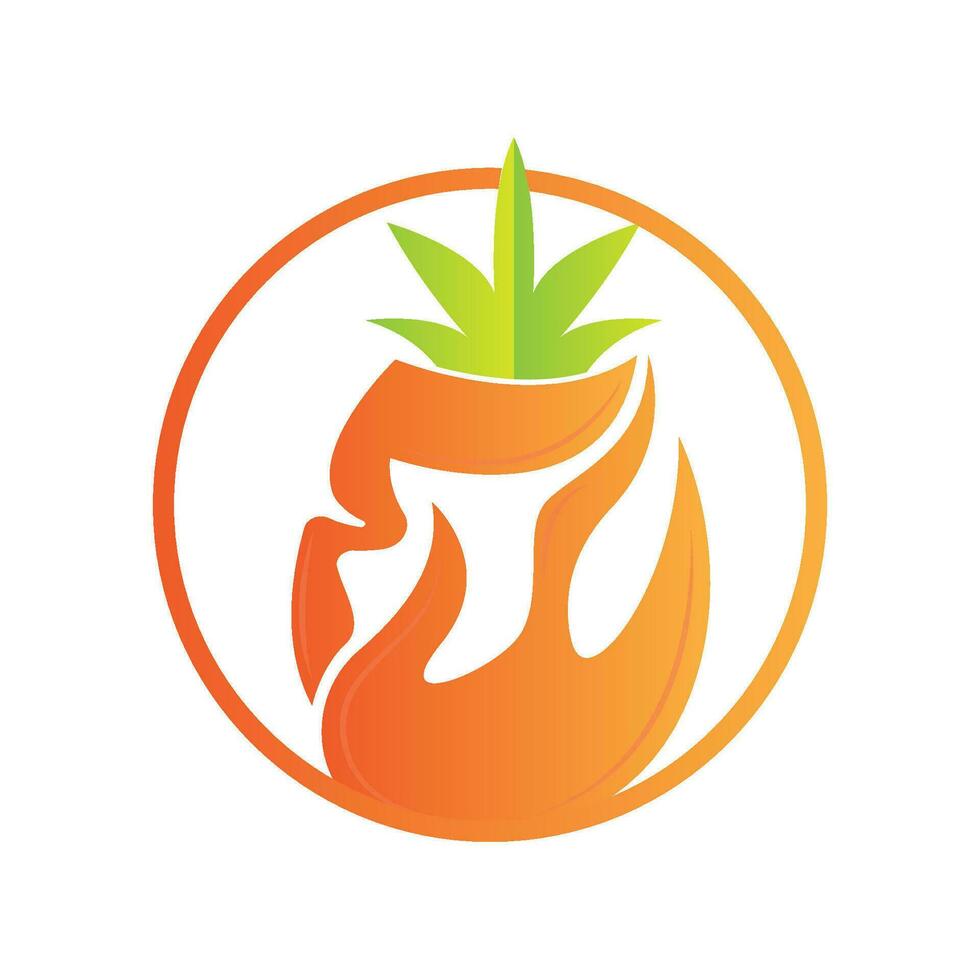 design de logotipo de abacaxi, vetor de frutas frescas, ilustração de plantação, rótulo de marca de produtos de frutas