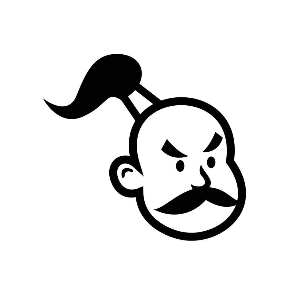 gênio mascote logotipo ícone Projeto ilustração vetor
