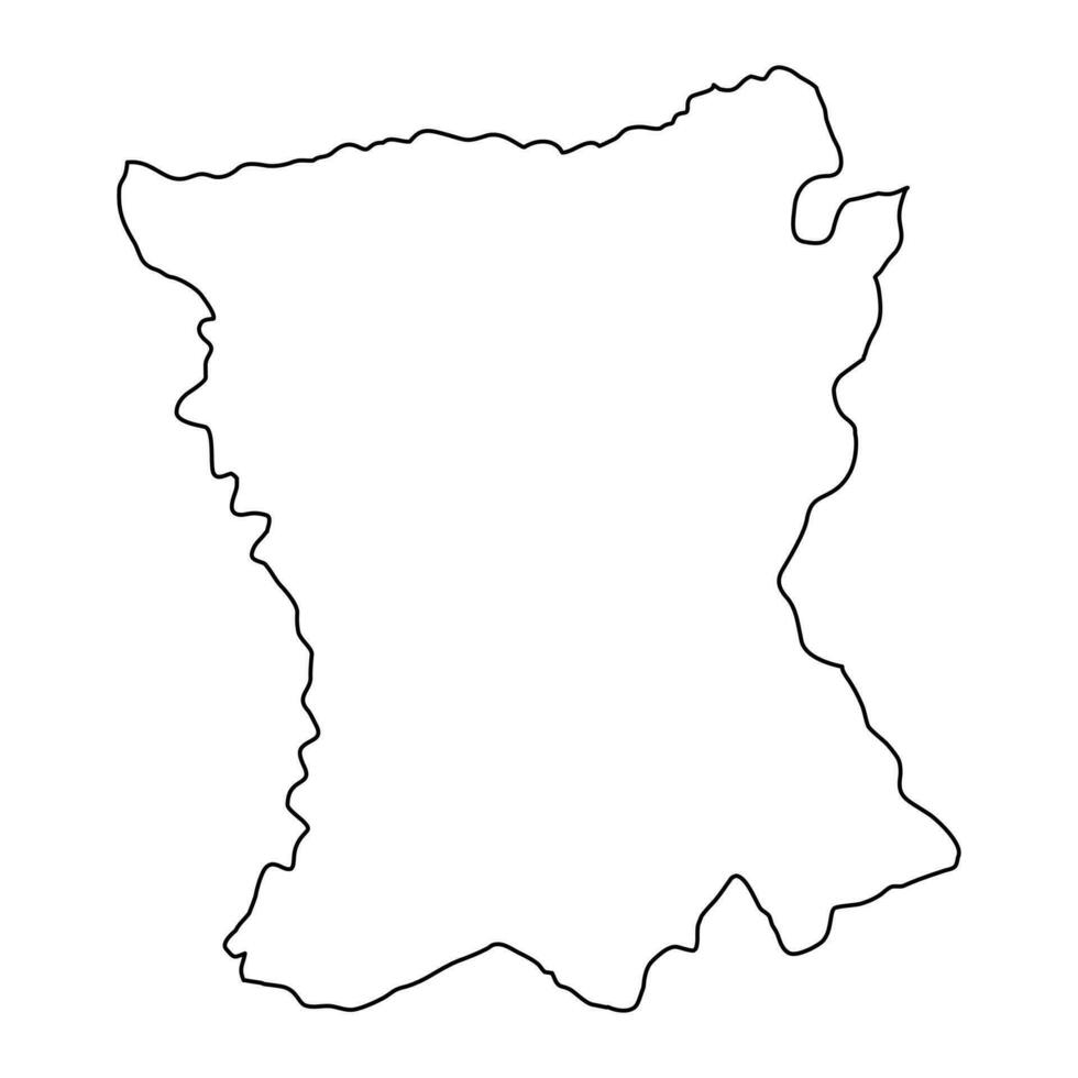 san Pedro departamento mapa, departamento do Paraguai. vetor ilustração.